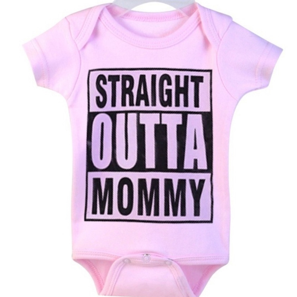 PINK “Straight Outta Mommy” Baby Tee